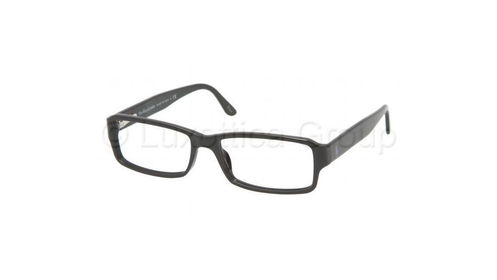 Polo PH 2042 Eyeglasses, Shiny Black Frame w/Non Rx 55 mm Diameter Lenses, 5001 5516