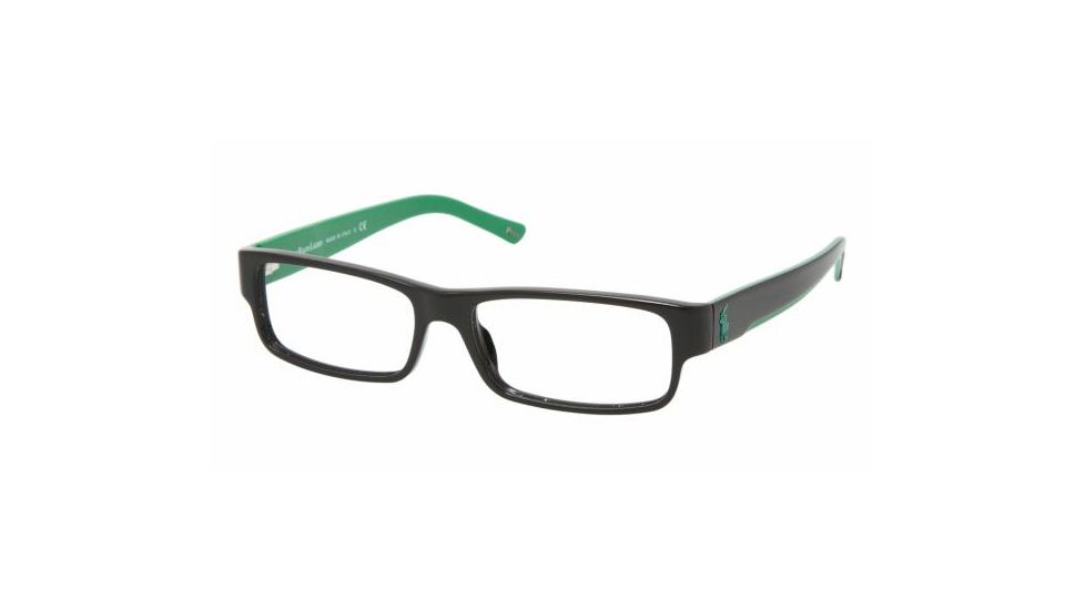 Polo PH2058 SV Prescription Eyeglasses 5246 Black Frame / 52 mm Prescription Lenses, 5246-5215