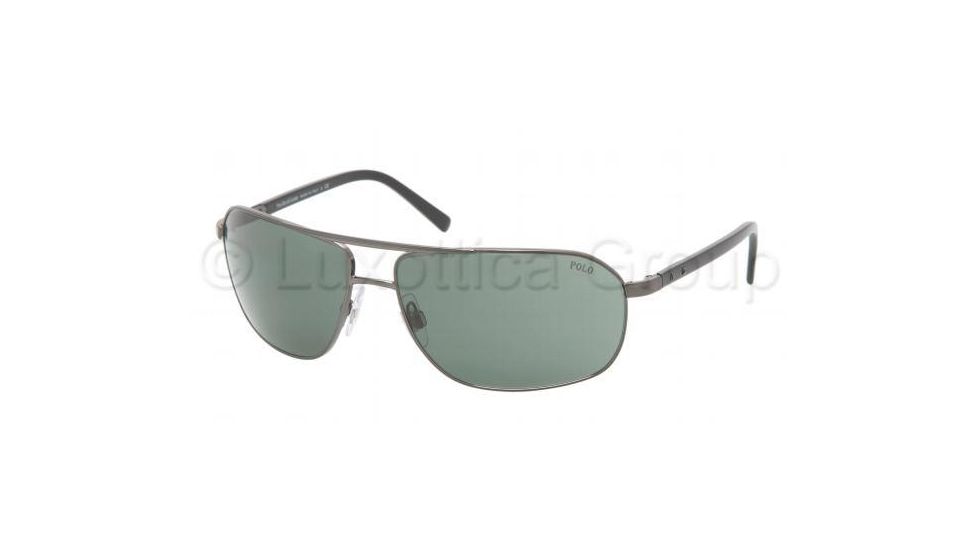 Polo PH3043 Sunglasses with No-Line Progressive Rx Prescription Lenses, Select Frame Color / Lens Diameter Dark Gunmetal Frame / 63 mm Prescription Lenses