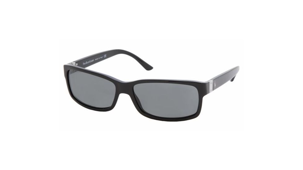 Polo PH 4038 Sunglasses Styles Shiny Black Frame / Gray Lenses, 500187-5915, Polo Sport PH 4038 Sunglasses Styles Shiny Black Frame / Gray Lenses