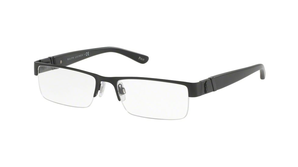 Polo PH1117 Progressive Prescription Eyeglasses 9230-54 - Matte Black Frame