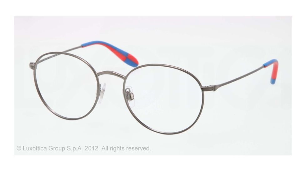 Polo PH1132 Progressive Prescription Eyeglasses 9157-51 - Dark Brushed Gunmetal Frame, Demo Lens Lenses