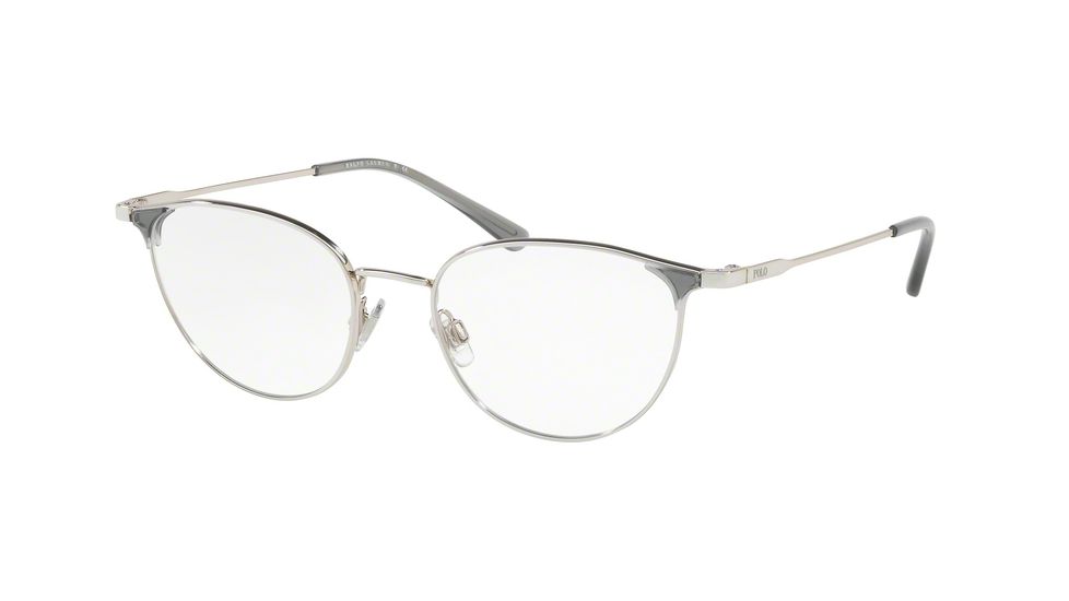 Polo PH1174 Eyeglass Frames 9001-51 - Shiny Silver Frame