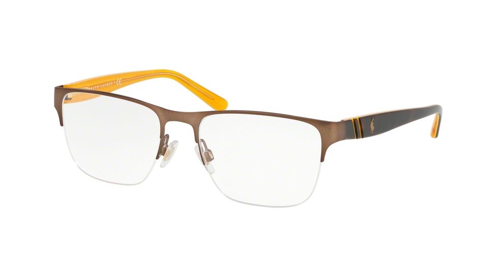 Polo PH1191 Bifocal Prescription Eyeglasses, 53mm, Semishiny Brown, PH1191-9272-53-BI