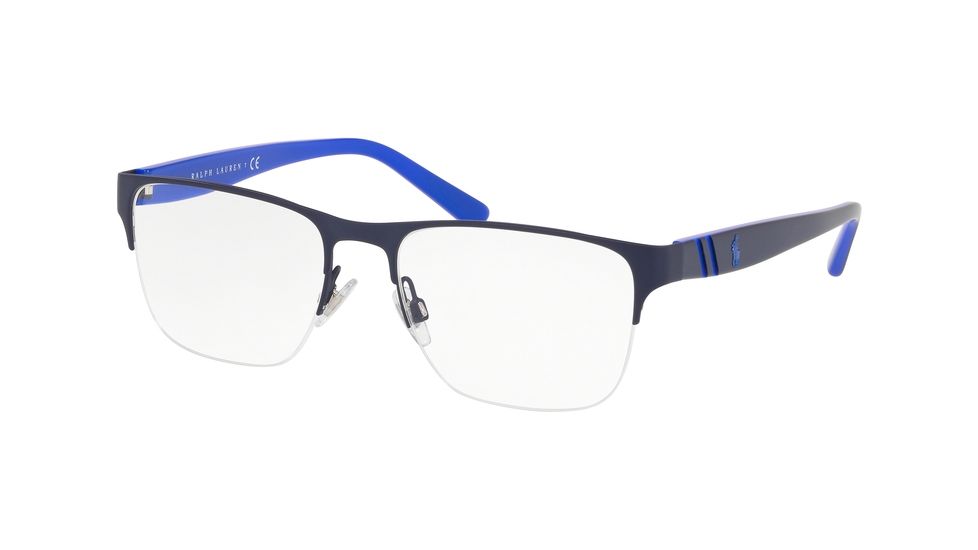 Polo PH1191 Bifocal Prescription Eyeglasses, 53mm, Matte Navy Blue, PH1191-9303-53-BI