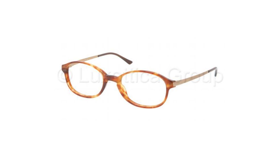 Polo PH2084 Single Vision Prescription Eyeglasses 5023-4918 - Red Tortoise Frame, Demo Lens Lenses