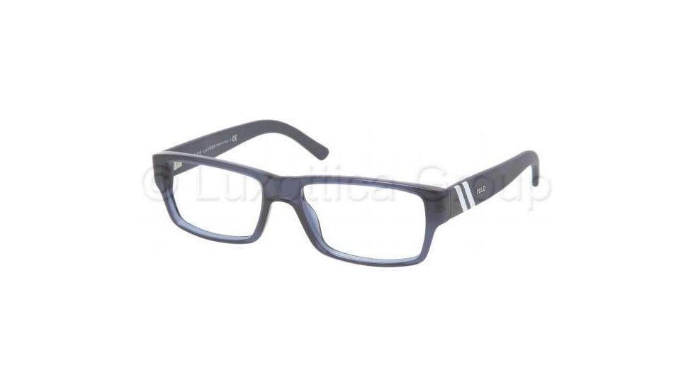 Polo PH2085 Bifocal Prescription Eyeglasses 5276-5216 - Dark Blue Transparent Frame