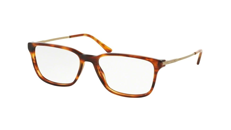 Polo PH2134 Single Vision Prescription Eyeglasses 5007-54 - Havana Striped Frame