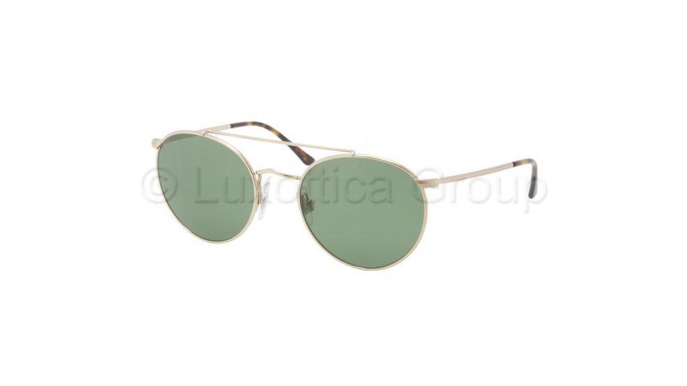 Polo PH3060P Sunglasses 91164E-5120 - Pale Gold Frame, Crystal Green Lenses