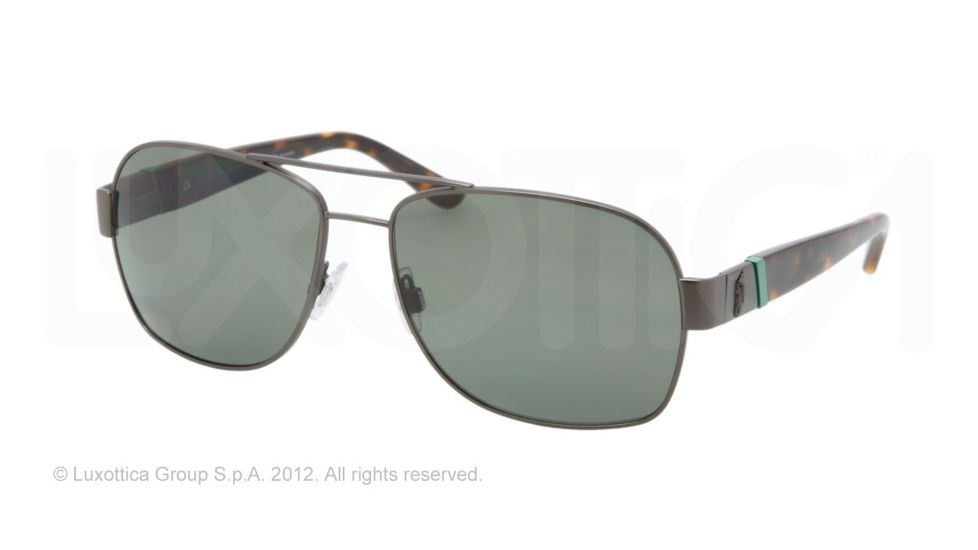 Polo PH3064 Progressive Prescription Sunglasses PH3064-91579A-58 - Lens Diameter 58 mm, Frame Color Dark Matte Gunmetal