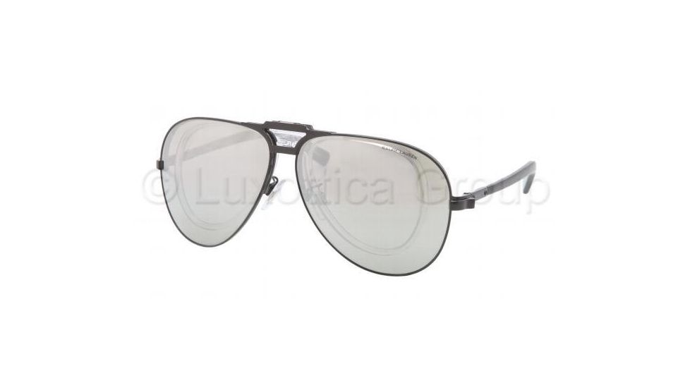 Polo PH3075 Sunglasses 90036G-6211 - Shiny Black Frame, Silver Mirror Lenses