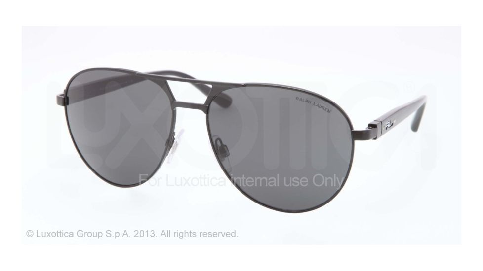 Polo PH3083 Sunglasses 900387-58 - Shiny Black Frame, Gray Lenses