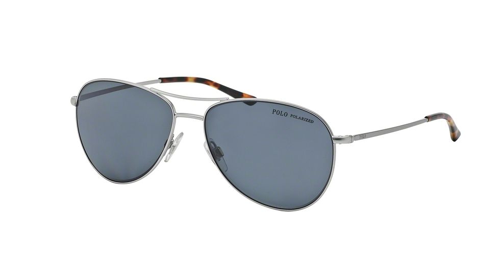 Polo PH3084 Progressive Prescription Sunglasses PH3084-904681-58 - Lens Diameter 58 mm, Frame Color Matte Silver