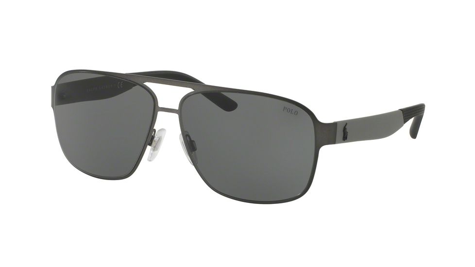 Polo PH3105 Progressive Prescription Sunglasses PH3105-915787-62 - Lens Diameter 62 mm, Frame Color Matte Dark Gunmetal