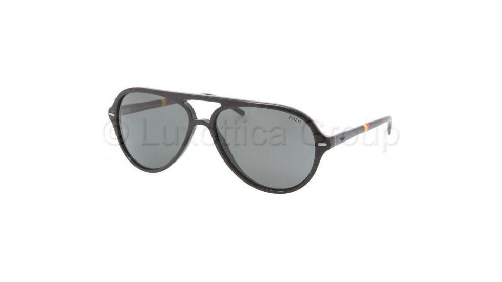 Polo PH4062 Sunglasses 500187-5815 - Shiny Black Frame, Gray Lenses