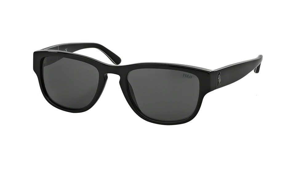 Polo PH4086 Progressive Prescription Sunglasses PH4086-545587-54 - Lens Diameter 54 mm, Frame Color Shiny Black