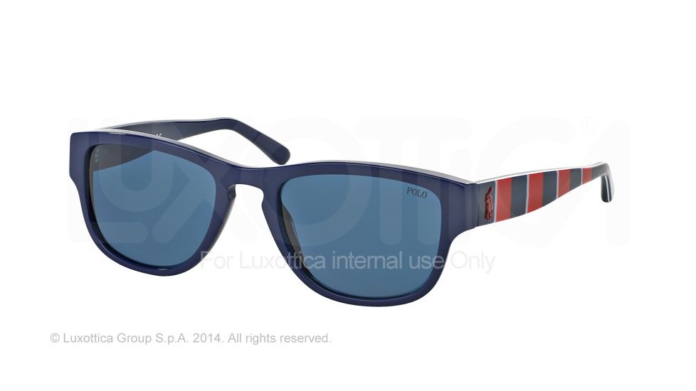 Polo PH4086 Progressive Prescription Sunglasses PH4086-545680-54 - Lens Diameter 54 mm, Frame Color Shiny Blue
