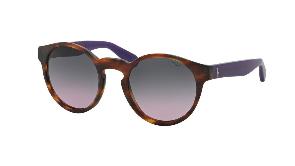 Polo PH4101 Progressive Prescription Sunglasses PH4101-556590-52 - Lens Diameter 52 mm, Frame Color Matte Stripped Havana