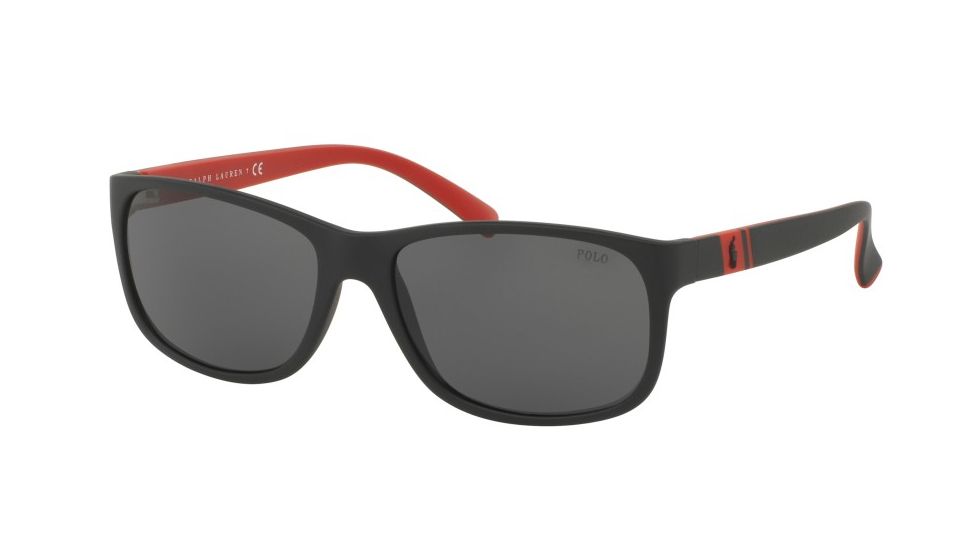 Polo PH4109 Sunglasses 524787-59 - Matte Black Frame, Grey Lenses