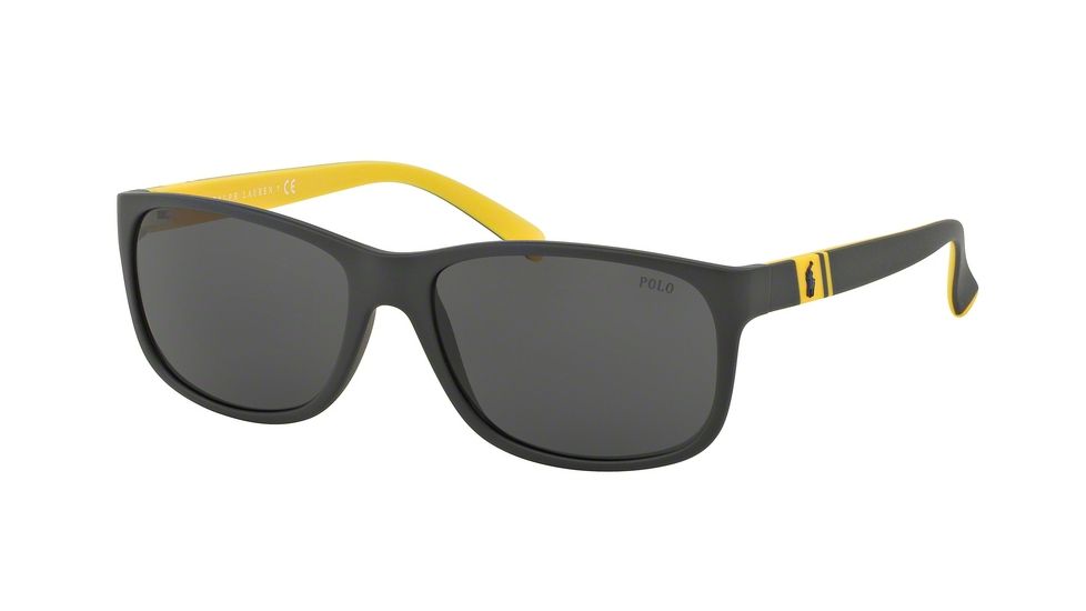 Polo PH4109 Sunglasses 558987-59 - Matte Grey Frame, Grey Lenses