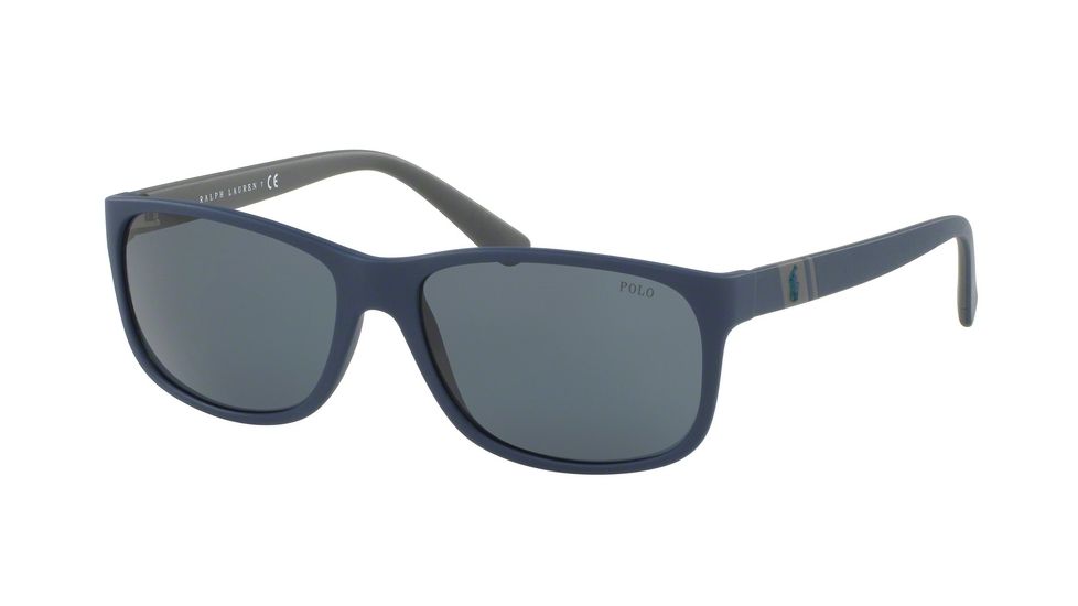 Polo PH4109 Sunglasses 559087-59 - Matte Blue Frame, Grey-blue Lenses