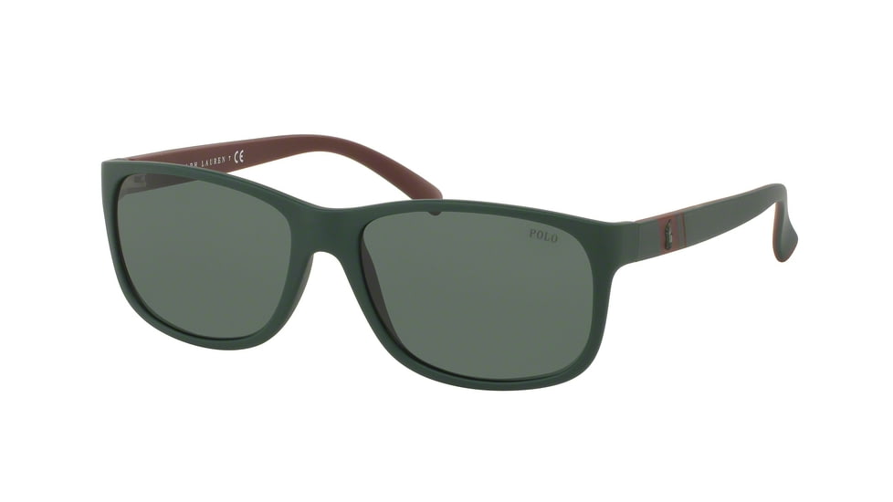 Polo PH4109 Sunglasses 559671-59 - Matte Polo Green Frame, Bottol Green Lenses