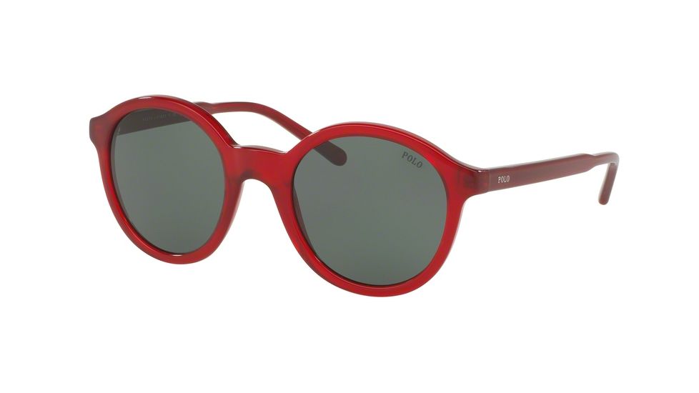 Polo PH4112 Bifocal Prescription Sunglasses PH4112-545871-50 - Lens Diameter 50 mm, Frame Color Shiny Crystal Red