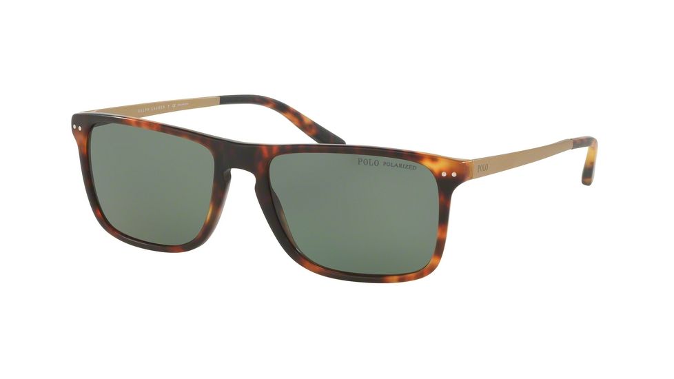 Polo PH4119 Sunglasses 53519A-56 - Tortoise Jerry Vintage Frame, Polar Green Lenses