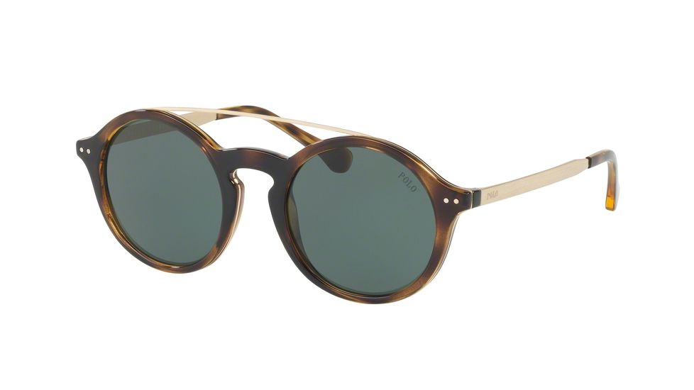 Polo PH4122 Progressive Prescription Sunglasses PH4122-500371-49 - Lens Diameter 49 mm, Frame Color Dark Havana