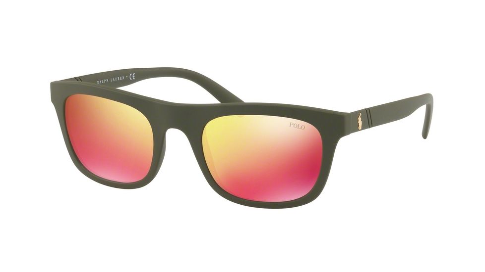 Polo PH4126 Bifocal Prescription Sunglasses PH4126-52166Q-54 - Lens Diameter 54 mm, Frame Color Matte Olive