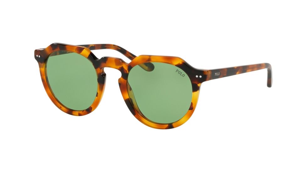 Polo PH4138 Sunglasses 5031/2-49 - Havana Tokio Frame, Dark Green Lenses