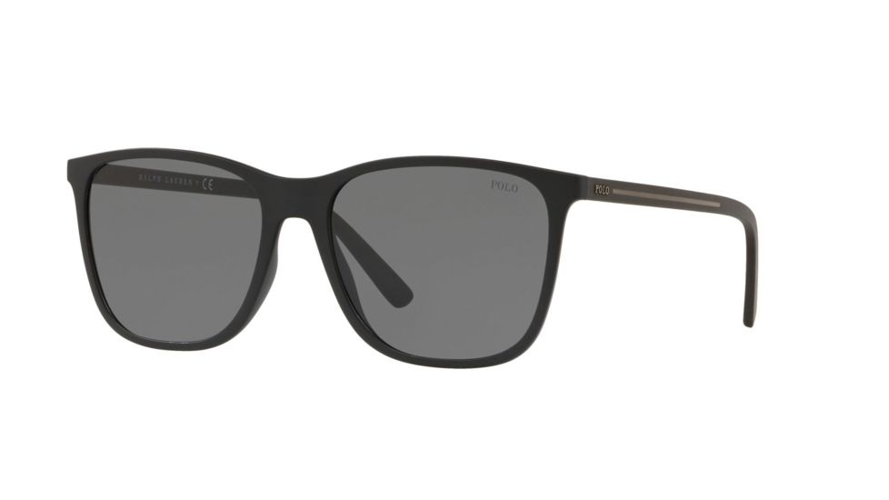 Polo PH4143 Progressive Prescription Sunglasses, 57mm, Matte Black, PH4143-528487-57-PRO