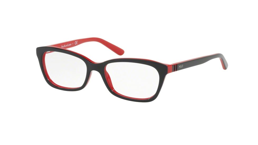 Polo PP8527 Bifocal Prescription Eyeglasses 1503-47 - Black / Red Frame