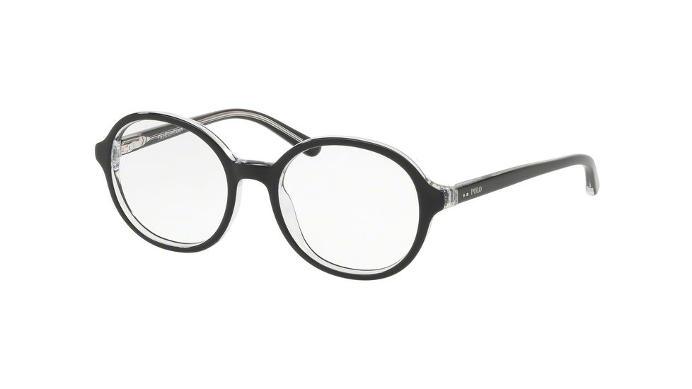 Polo PP8531 Bifocal Prescription Eyeglasses, 45mm, Top Black On Crystal, PP8531-5011-45-BI