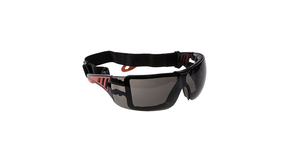 Portwest Tech Look Plus Glasses, Smoke, PS11SKR