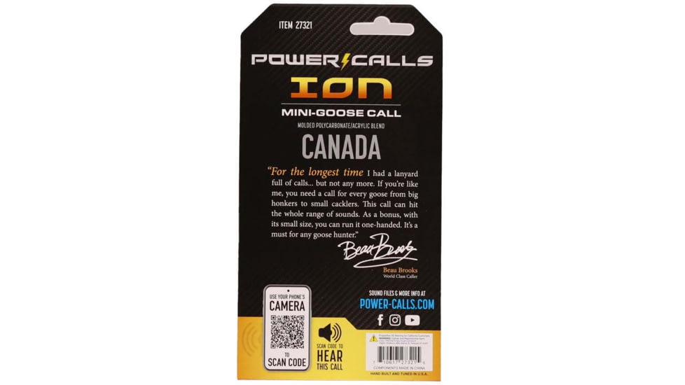 Power Calls 27321 Ion Open Call Attracts Canada Goose Gray Polycarbonate/Acryli