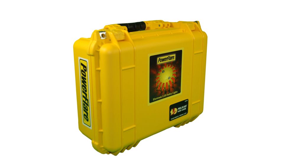Powerflare PF-200 Multipack - 24 Units in Various LED Colors,24 Batteries,Yellow Case MULTIPACK24-Y