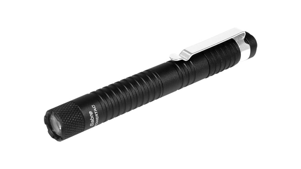 PowerTac Sabre Flashlight - Gen II, Black, SABRE-G2