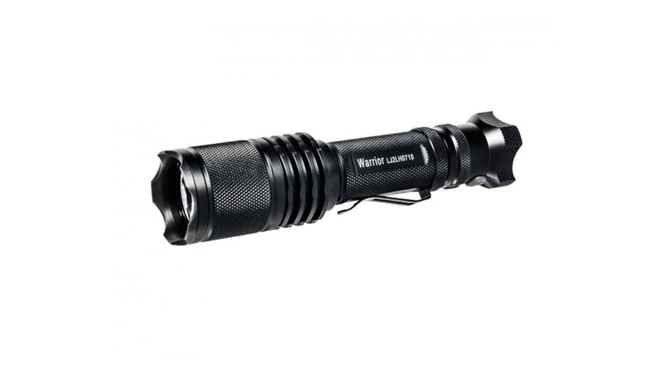 Powertac Warrior Gen II Reloaded LED Flashlight, 850 Lumens, 1x 18650 Battery Included, Black POWERTAC-WARRIOR-GEN2-RELOADED-XML
