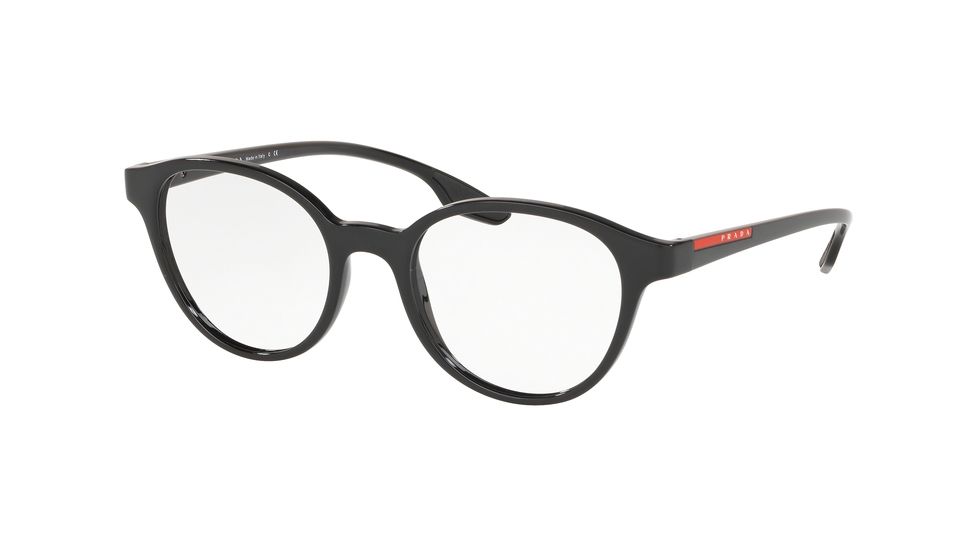 Prada ACTIVE PS01MV Eyeglass Frames 1AB1O1-50 - Black