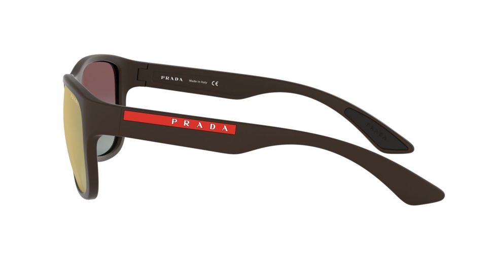 Prada ACTIVE PS01US Bifocal Prescription Sunglasses, 59mm, Brown Rubber, PS01US-VYY2D2-59-BI