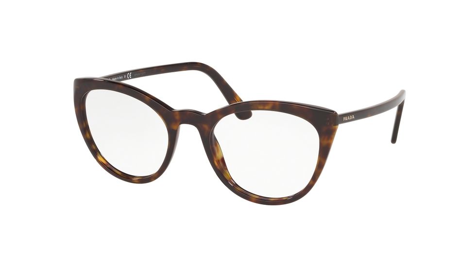 Prada CONCEPTUAL PR07VV Progressive Prescription Eyeglasses, 51mm, Havana, PR07VV-2AU1O1-51-PRO