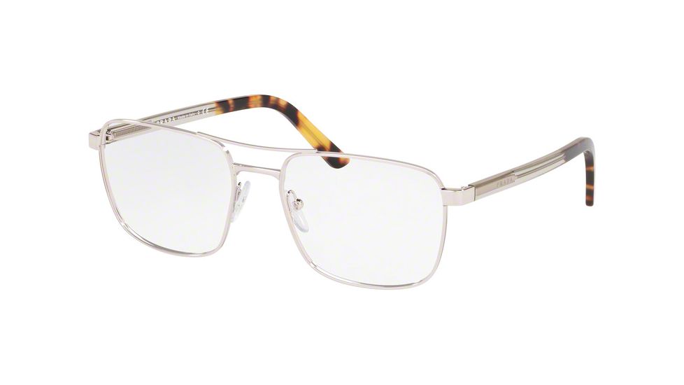 Prada HERITAGE PR53XV Prescription Eyeglasses, 52mm, Silver, PR53XV-1BC1O1-52-SV