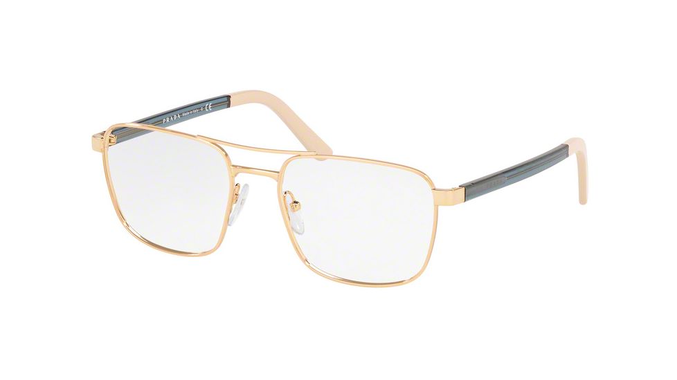 Prada HERITAGE PR53XV Prescription Eyeglasses, 52mm, Gold, PR53XV-5AK1O1-52-SV