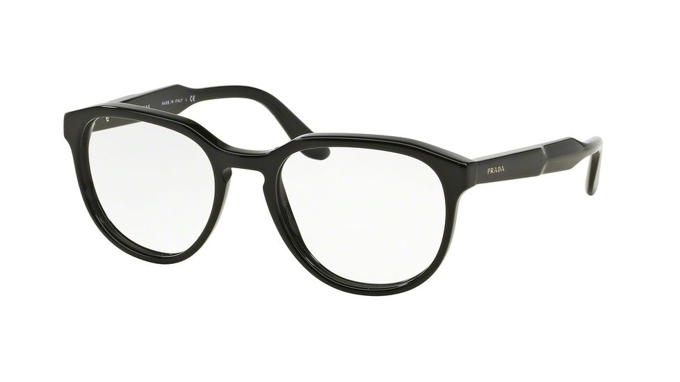 Prada JOURNAL PR18SV Bifocal Prescription Eyeglasses 1AB1O1-51 - Black Frame