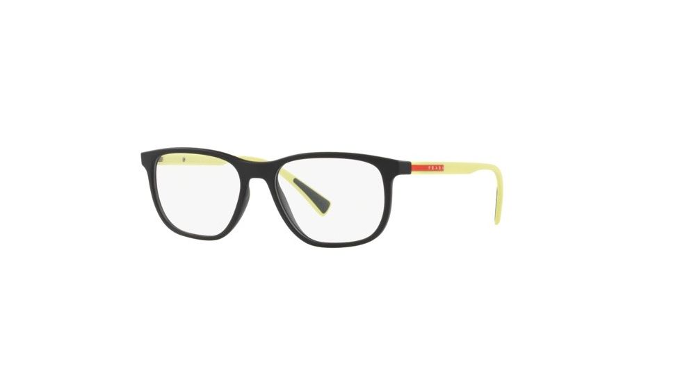 Prada LIFESTYLE PS05LV Prescription Eyeglasses, 53mm, Black Rubber, PS05LV-2491O1-53-SV