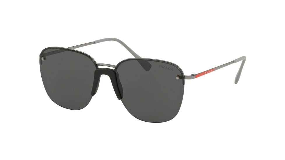 Prada LIFESTYLE PS53US Sunglasses 6BJ5S0-57 - Gunmetal Frame, Grey Lenses