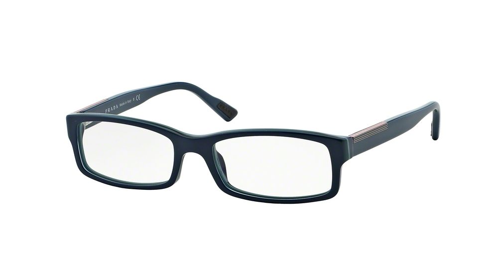 Prada Linea Rosa Eyeglass Frames PS10AV TIO1O1-52 - Top Blu/azure/violet Frame