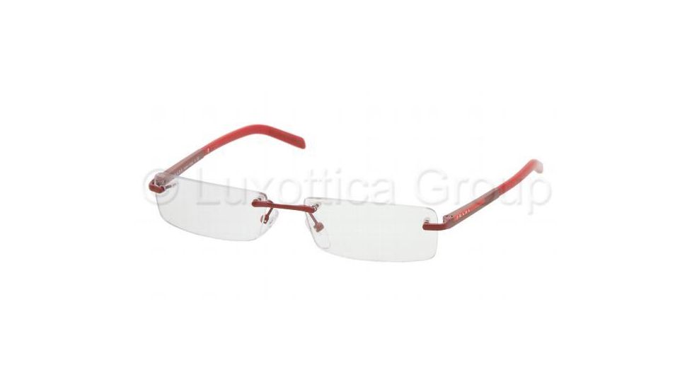 Prada Linea Rosa Eyeglasses PS54AV with No-Line Progressive Rx Prescription Lenses ZYK1O1-5216 -