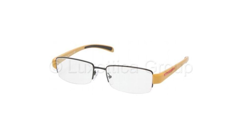 Prada Linea Rosa Eyeglass Frames PS55AV 7AX1O1-5117 - Black 